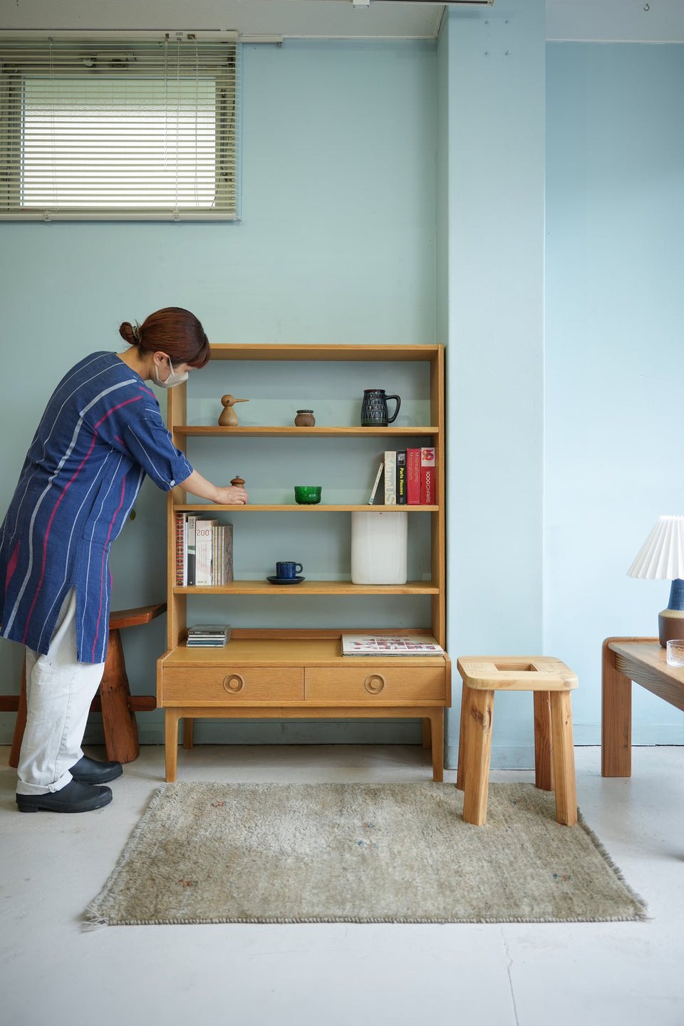 Scandinavian Vintage Open Bookcase Oakwood/北欧ヴィンテージ オープンブックケース 本棚 オーク材