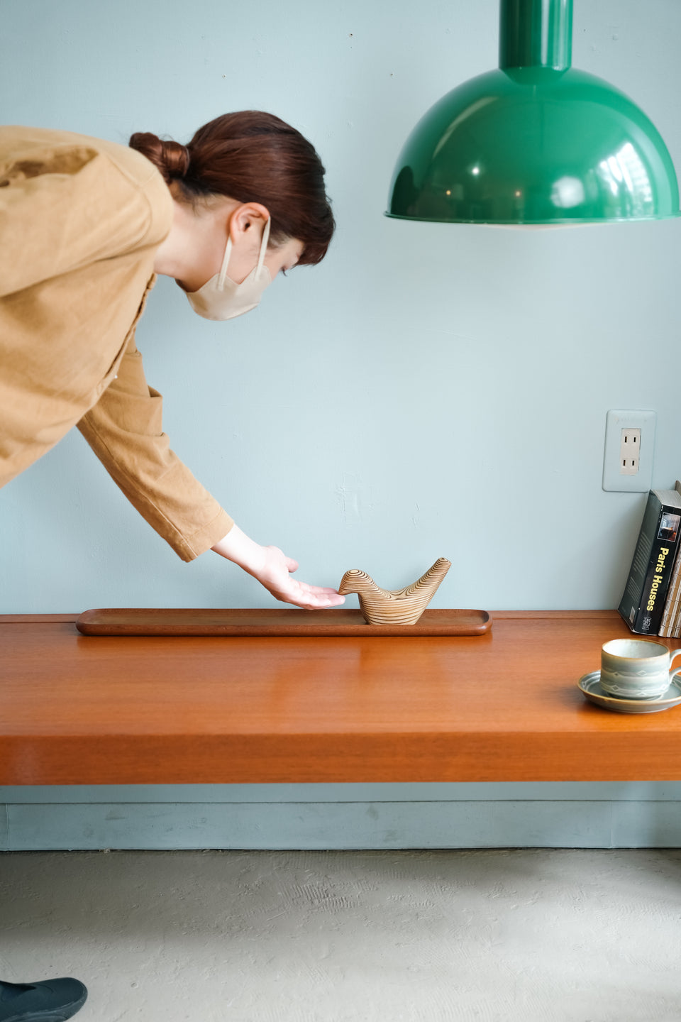Scandinavian Vintage Pine Bird Object/北欧ヴィンテージ 鳥のオブジェ パイン材
