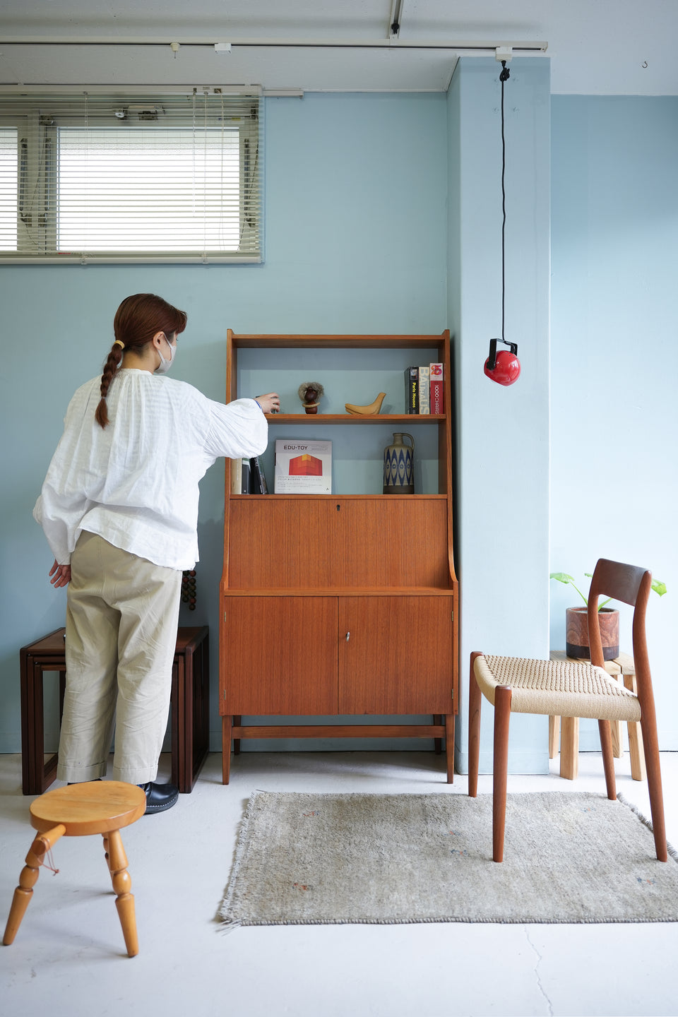 Swedish Vintage Bookcase Bureau/スウェーデンヴィンテージ ブックケース ビューロー 本棚 北欧家具