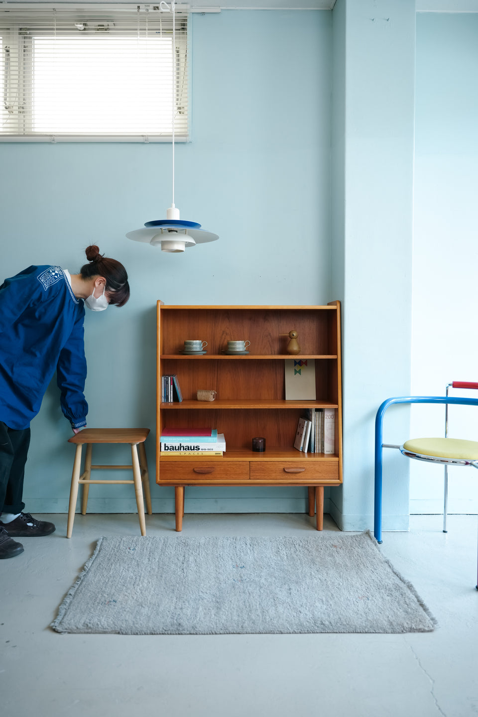 Swedish Vintage AB Möbelfabriken Örnen Bookcase with Drawer/スウェーデンヴィンテージ ブックケース 引き出し付