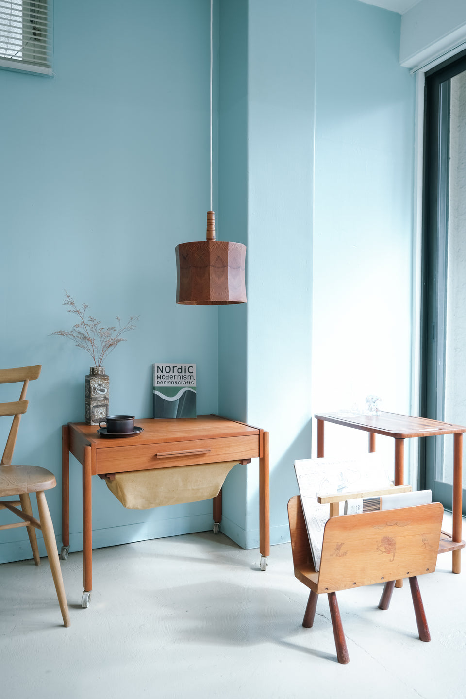 Swedish Vintage Pinewood Pendant Light/スウェーデンヴィンテージ ペンダントライト パイン材 照明 北欧インテリア