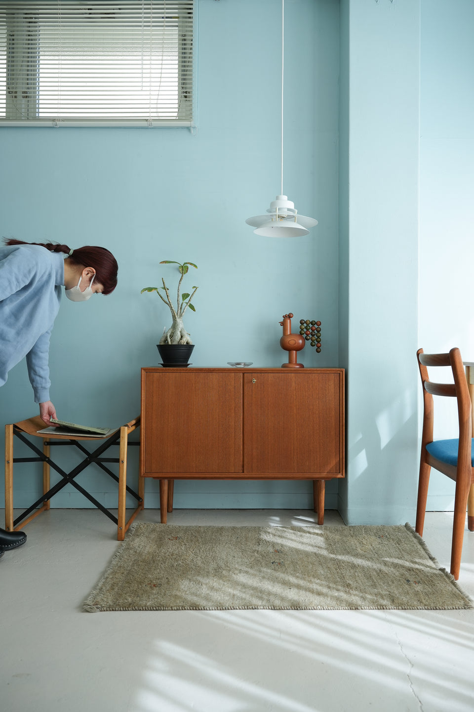 Swedish Vintage Slim Cabinet/スウェーデンヴィンテージ スリムキャビネット チーク材 北欧家具