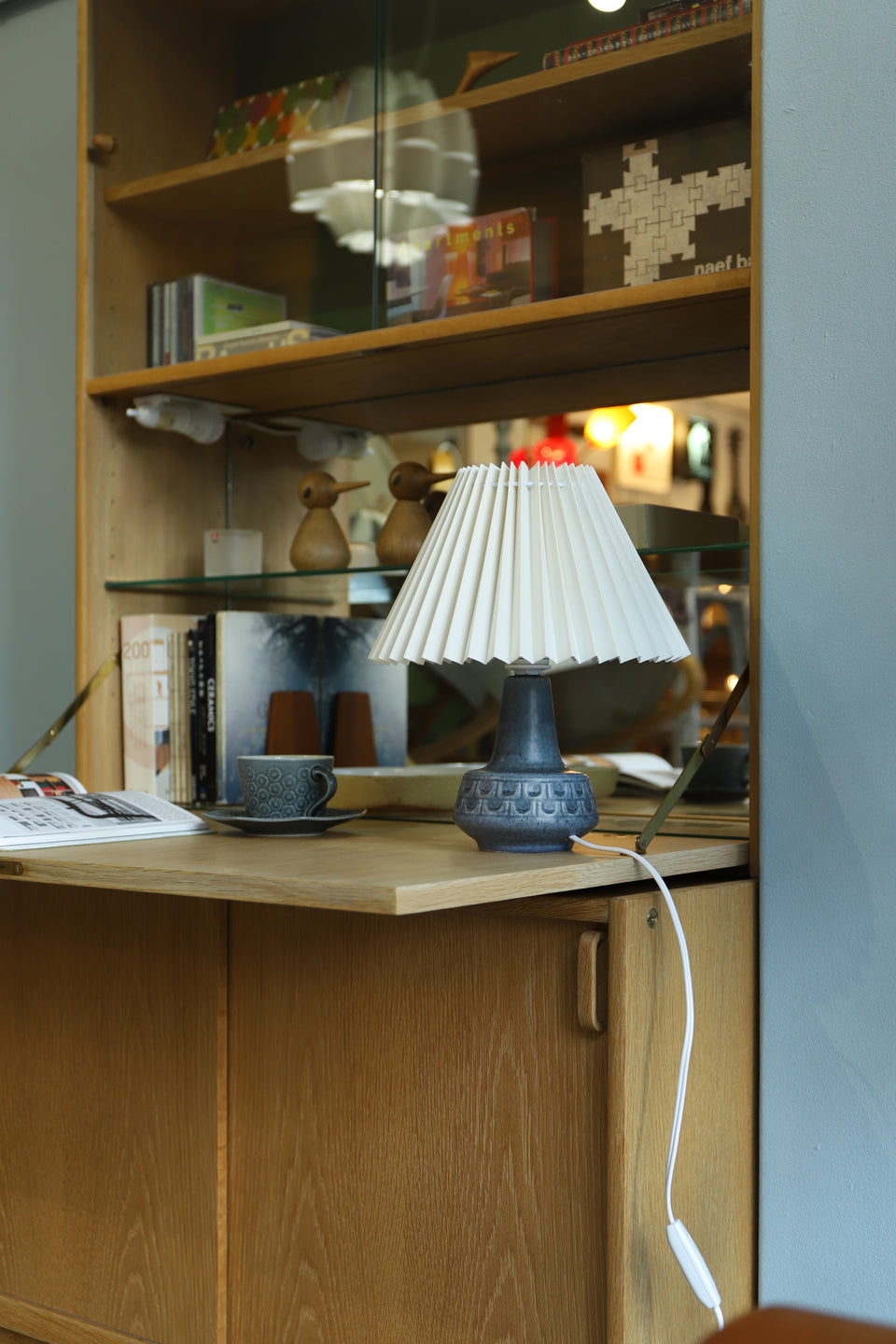 Table Lamp Søholm blue Danish Vintage/テーブルランプ スーホルム ブルー デンマークヴィンテージ 照明 北欧インテリア