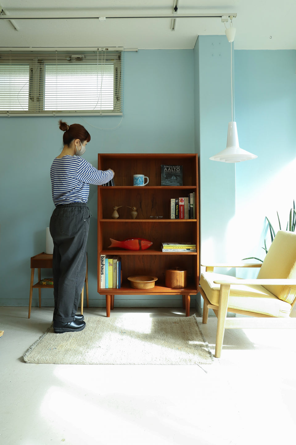Teakwood Bookcase High Shelf Danish Vintage/デンマークヴィンテージ ブックケース ハイシェルフ 本棚 チーク材 北欧家具
