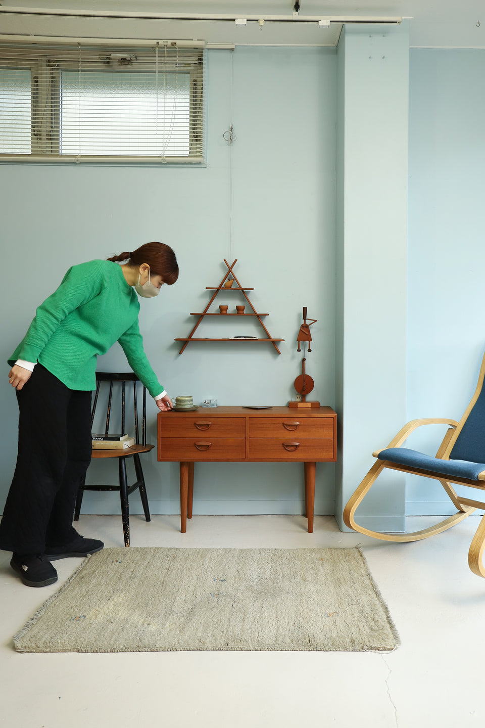 Teakwood Triangle Shelf Amagerhylde Danish Vintage/デンマークヴィンテージ ウォールシェルフ アマーシェルフ 北欧インテリア