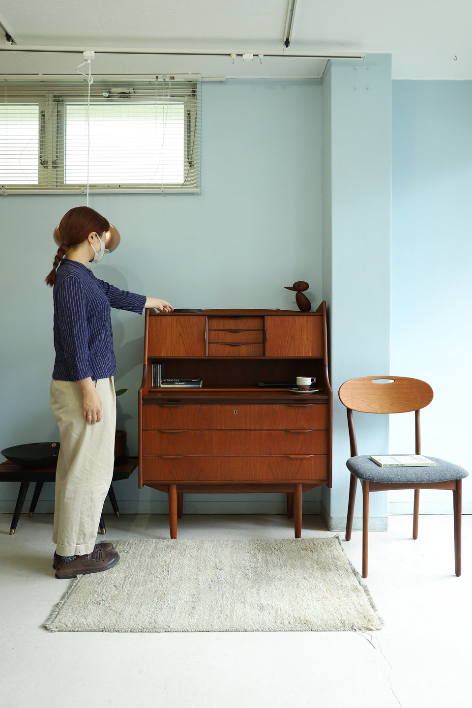 Teakwood Writing Bureau Danish Vintage/デンマークヴィンテージ ライティングビューロー 北欧家具