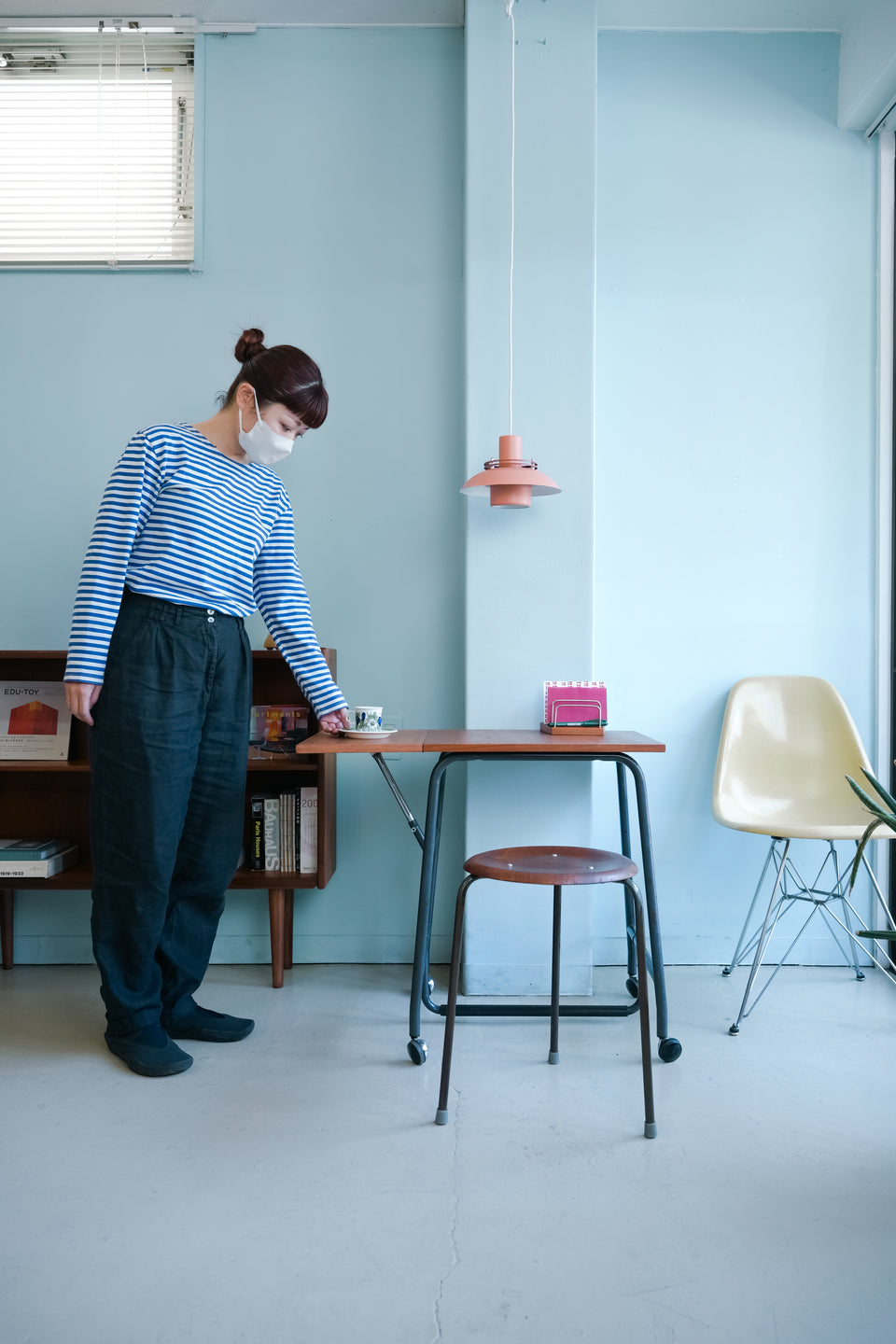 Typewriter Table Danish Vintage/デンマークヴィンテージ タイプライターテーブル デスク チーク材