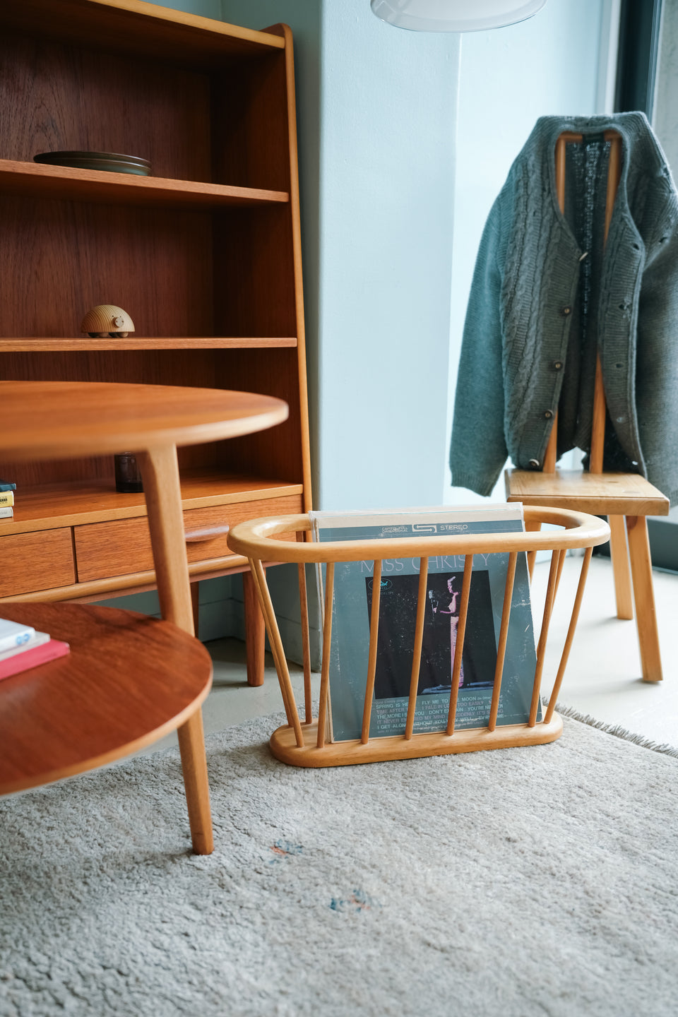 Vintage Beech Wood Magazine Rack/ヴィンテージ マガジンラック ビーチ材