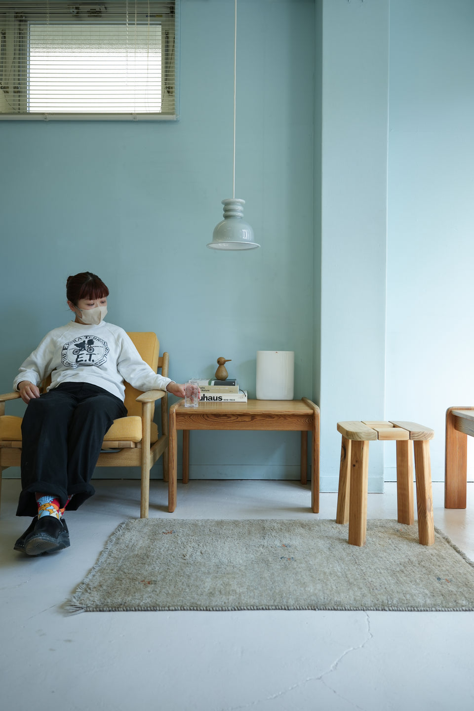 Vintage Swedese Pinewood Square Table Yngve Ekström/スウェーデンヴィンテージ スクエアローテーブル パイン材 イングヴィ・エクストローム