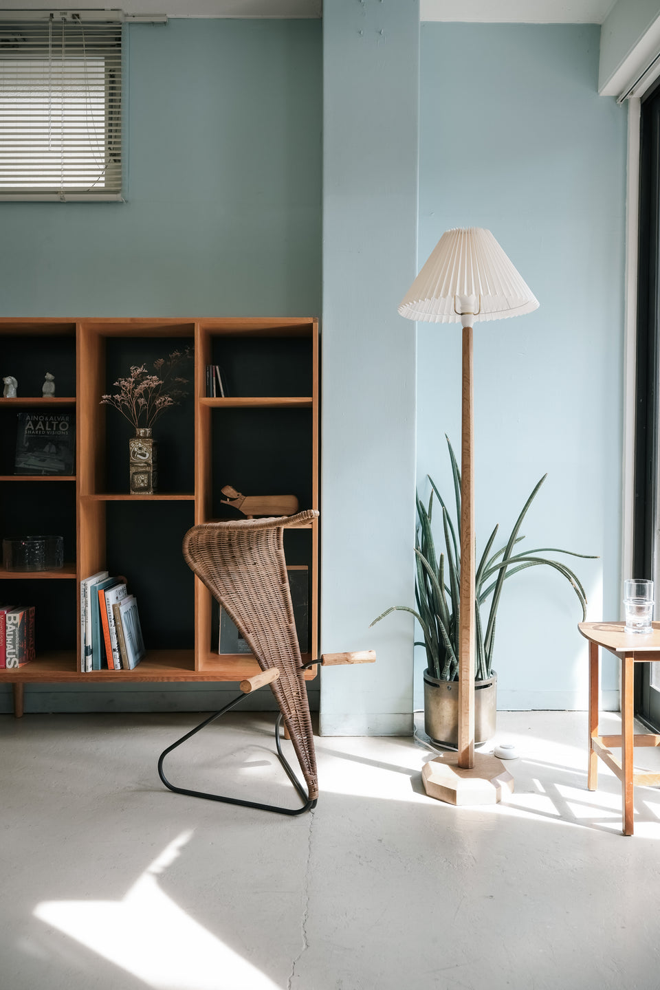 Scandinavian Vintage Solid Oakwood Floor Stand Light/北欧ヴィンテージ フロアスタンドライト オーク材