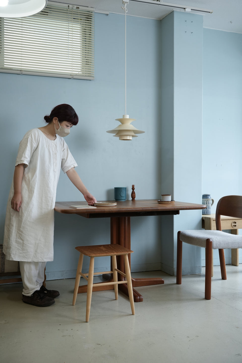 Solid Teak Extension Dining Table Danish Vintage/デンマークヴィンテージ エクステンション ダイニングテーブル チーク材