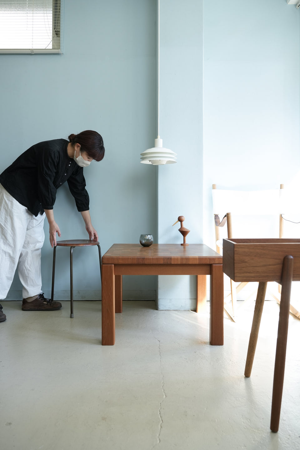 Vintage Solid Teak Square Coffee Table/ヴィンテージ コーヒーテーブル チーク材