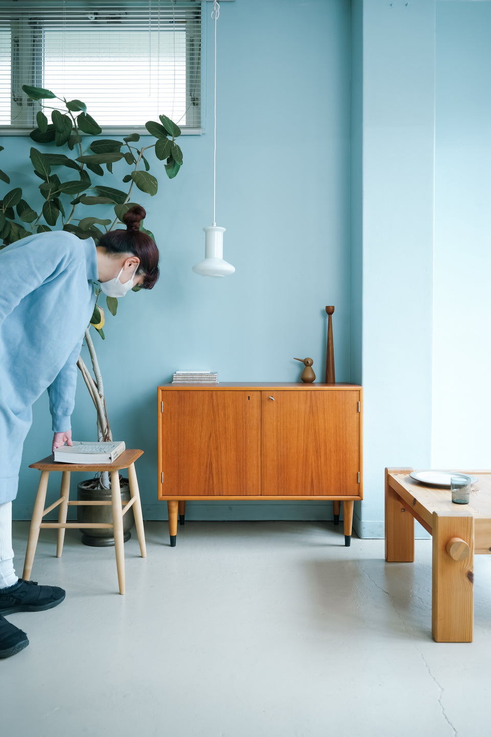 AB Mobelfabriken Ornen Slim Side Board Swedish Vintage/スウェーデンヴィンテージ スリムサイドボード キャビネット