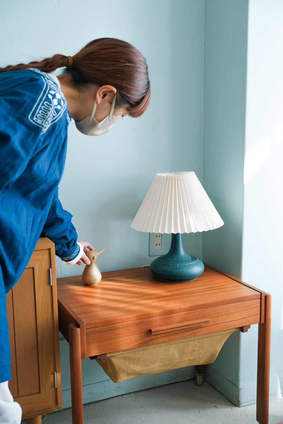 Danish Vintage Desiree Table Lamp Blue/デンマークヴィンテージ デジレ テーブルランプ 照明 北欧インテリア