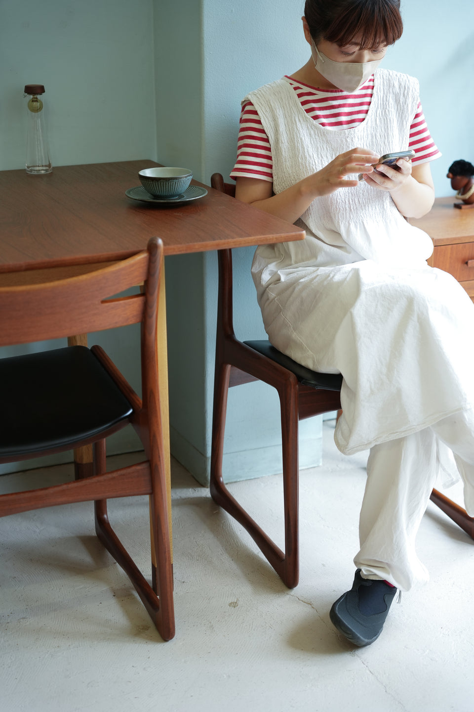 Danish Vintage Dining Chair Sculptural Design/デンマークヴィンテージ ダイニングチェア 椅子 チーク材 北欧家具
