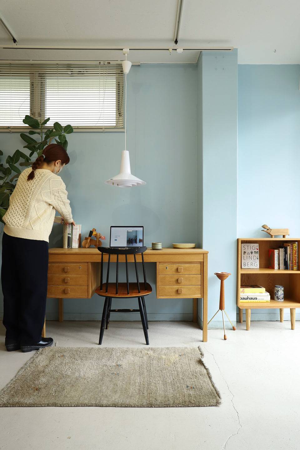 Danish Vintage Domino Møbler Desk/デンマークヴィンテージ ドミノモブラー デスク 両袖机 北欧家具