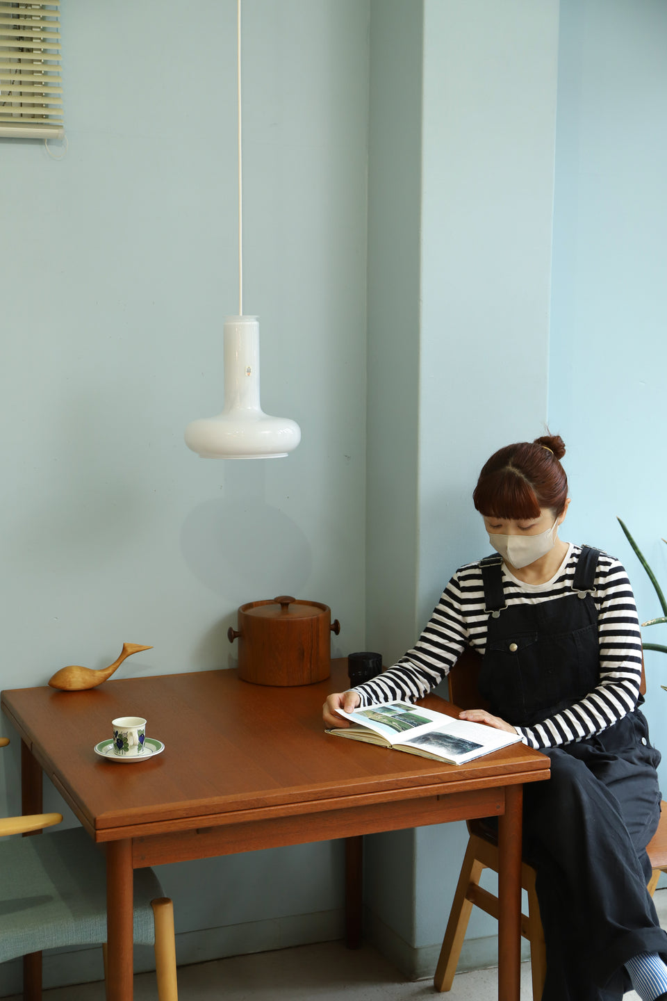 Danish Vintage Holmegaard Pendant Light Blues/デンマークヴィンテージ ペンダントライト ブルース 北欧ヴィンテージ