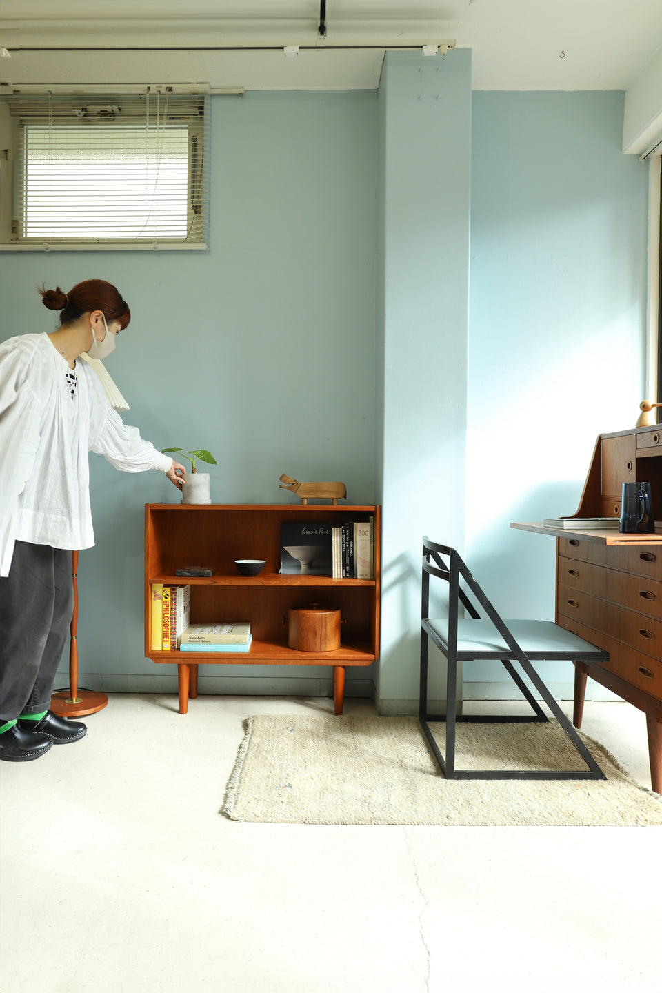 Danish Vintage Low Bookcase Teakwood/デンマークヴィンテージ ブックケース 本棚 北欧家具