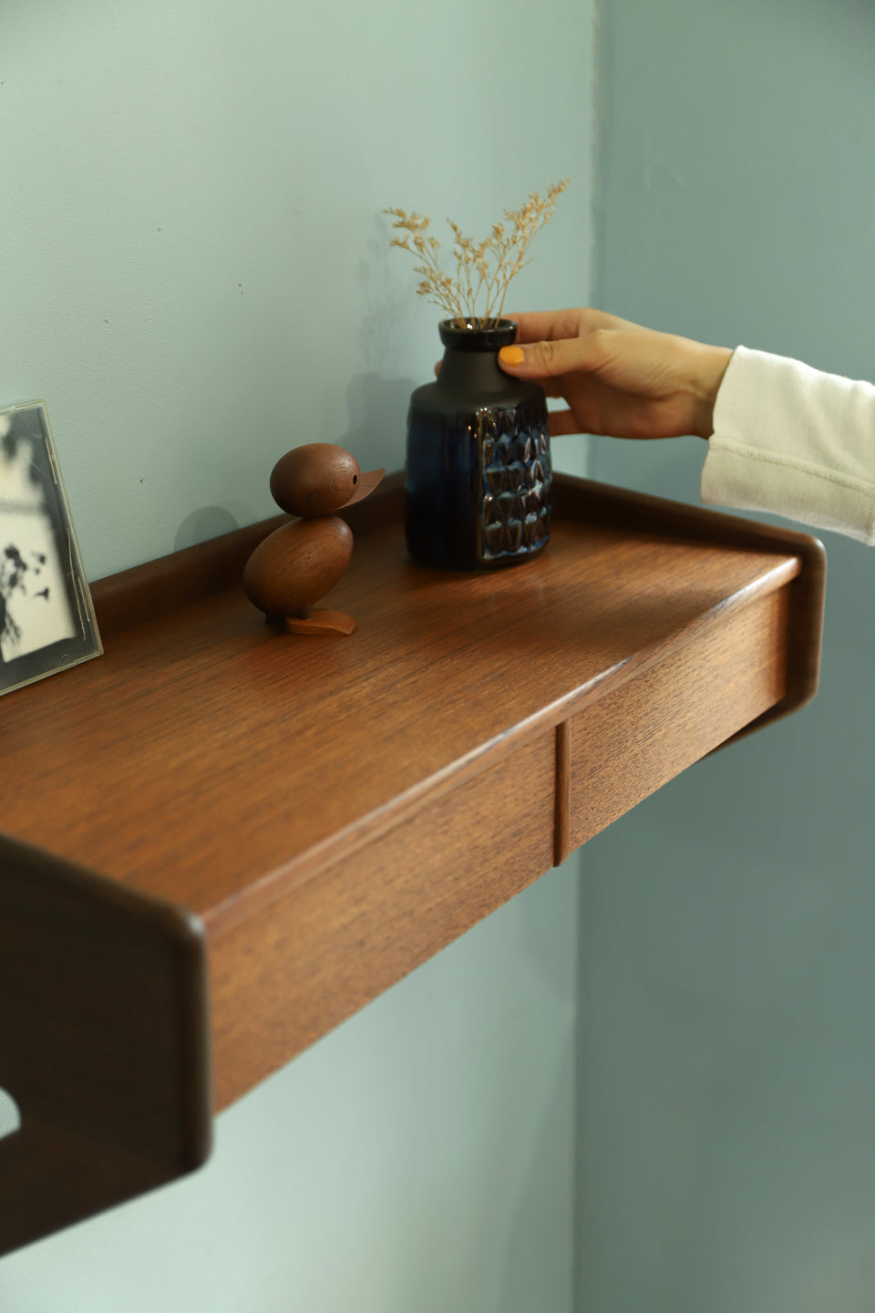 Danish Vintage Ølholm Møbelfabrik Wall Shelf Sigfred Omann/デンマークヴィンテージ ウォールシェルフ 壁掛け 北欧インテリア