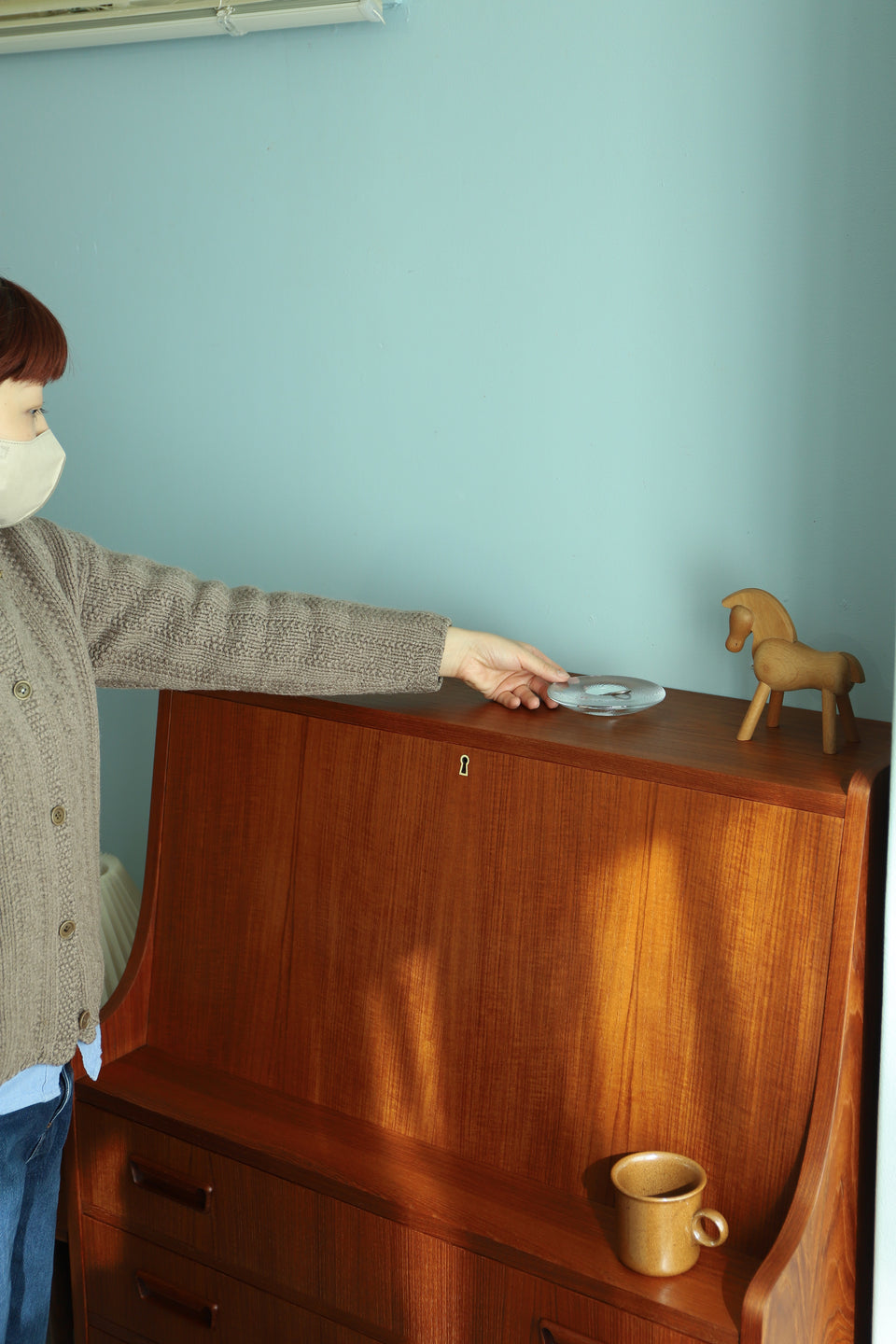 Danish Vintage Writing Bureau Gunnar Nielsen Tibergaard/デンマークヴィンテージ ライティングビューロー 北欧家具