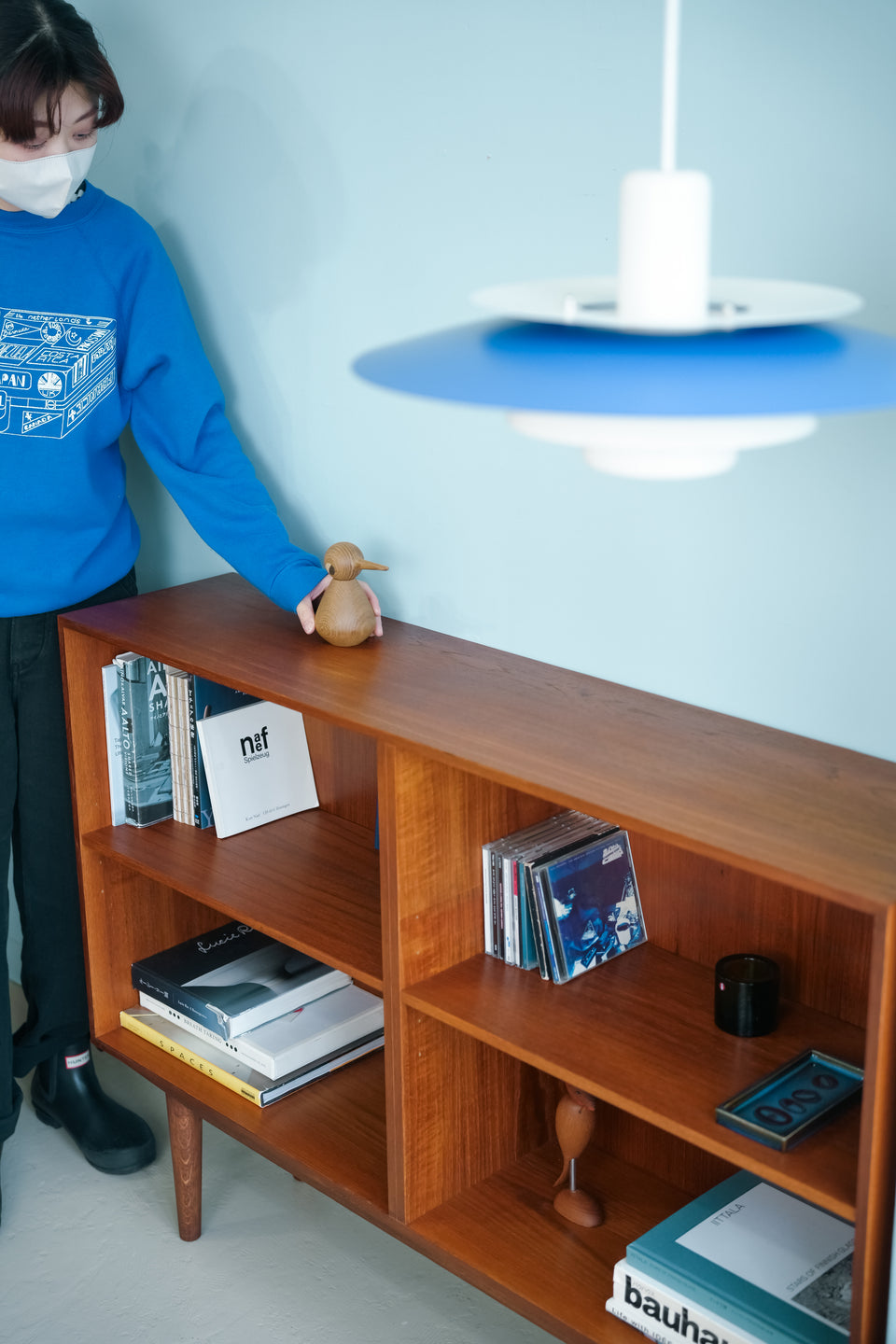 Danish Vintage Low Bookcase Teak/デンマークヴィンテージ ブックケース 本棚 チーク材