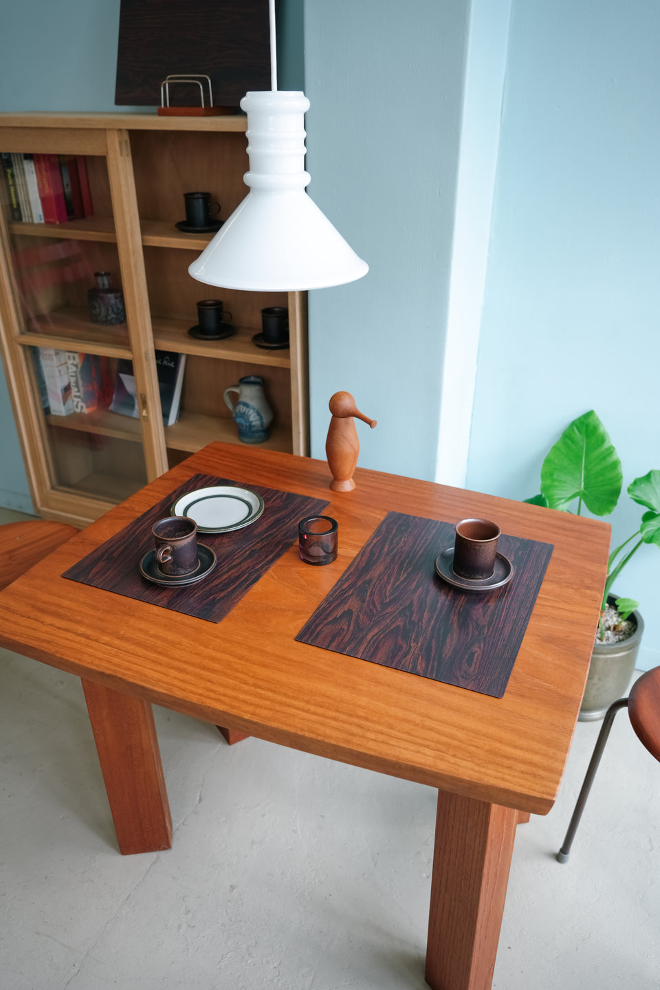 Danish Vintage Rosewood Pattern Placemat/デンマークヴィンテージ プレースマット ローズウッド調