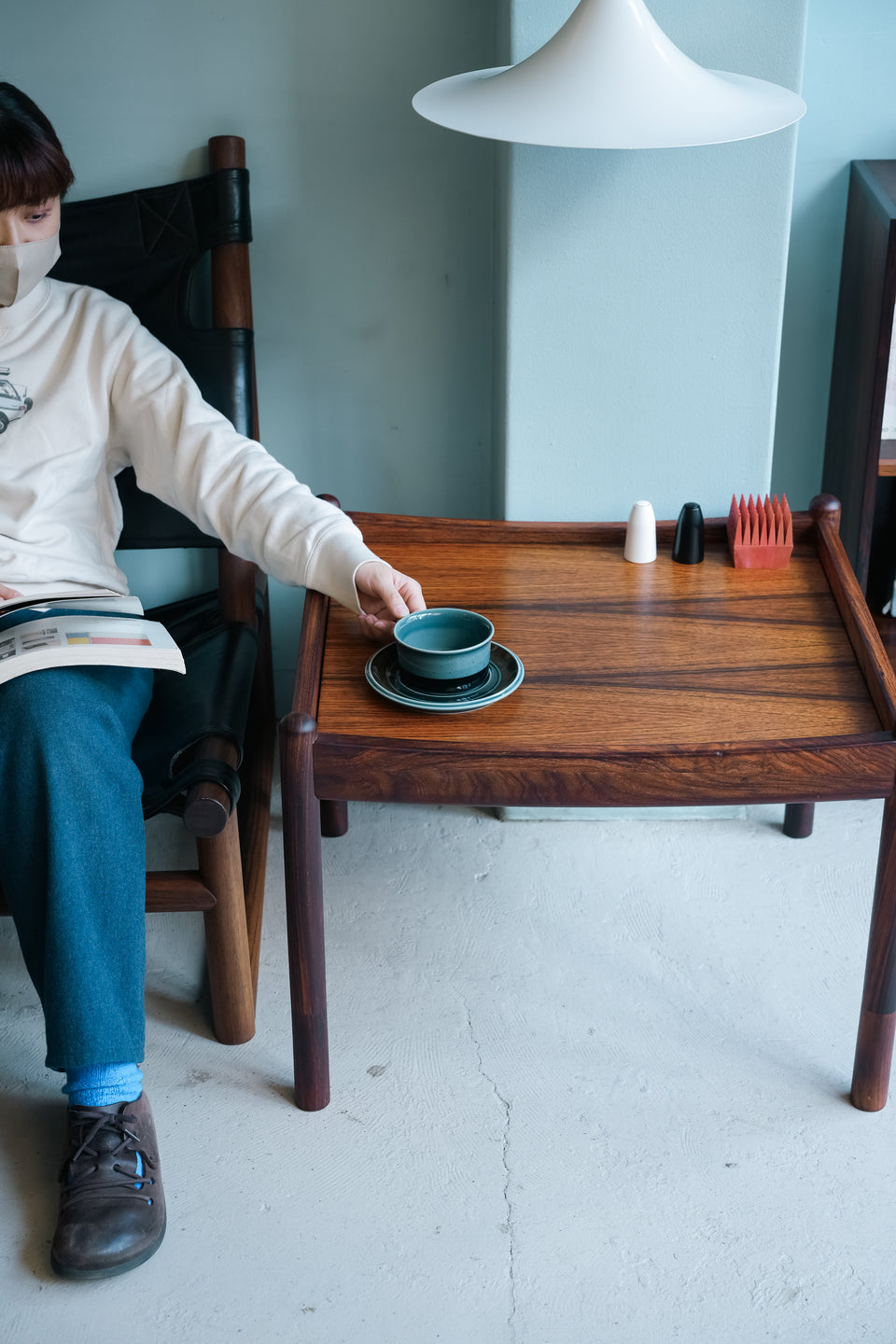Danish Vintage Rosewood Square Coffee Table/デンマークヴィンテージ コーヒーテーブル ローズウッド材 北欧家具