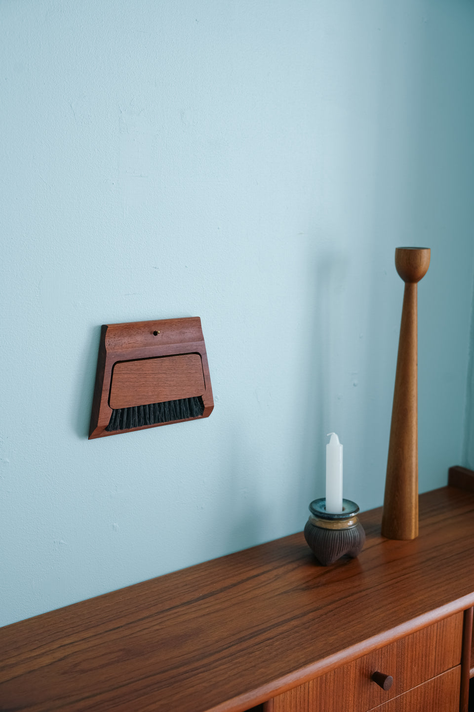 Danish Vintage Teak Dustpan & Brush/デンマークヴィンテージ チーク ダストパン ブラシ 北欧雑貨