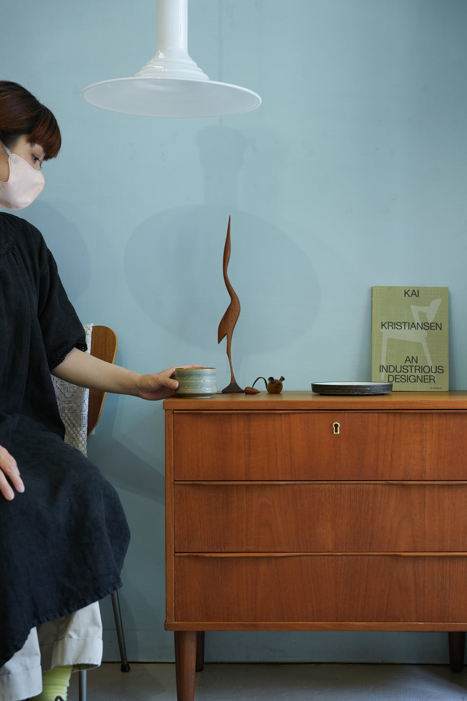 Danish Vintage Wooden Small Mouse/デンマークヴィンテージ 小さなネズミのオブジェ 木製 北欧インテリア