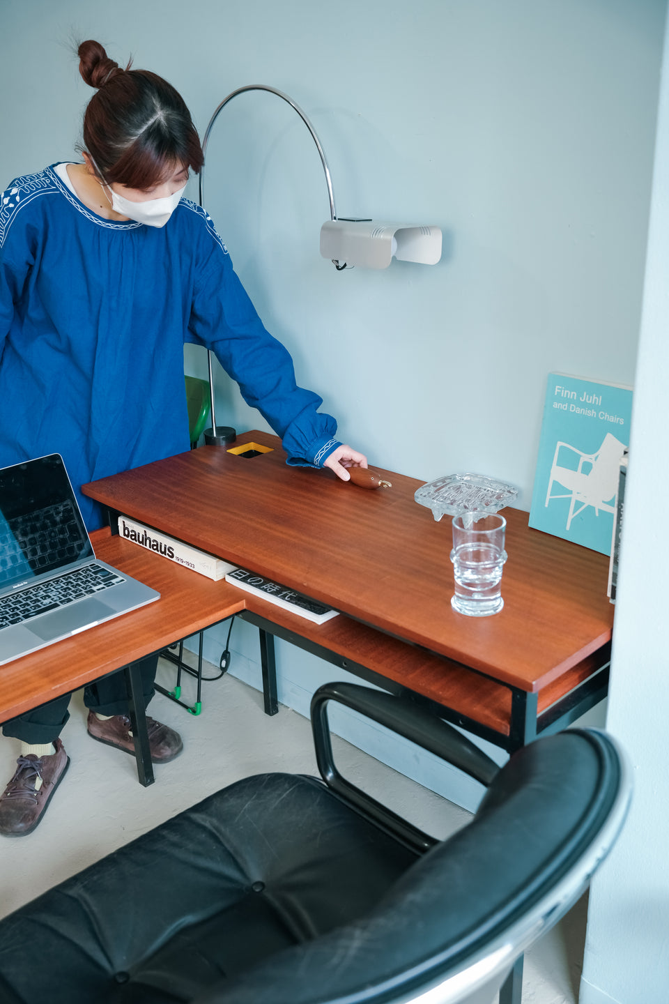 Euro Midcentry Vintage L-shape Desk/ヨーロッパヴィンテージ デスク ミッドセンチュリー