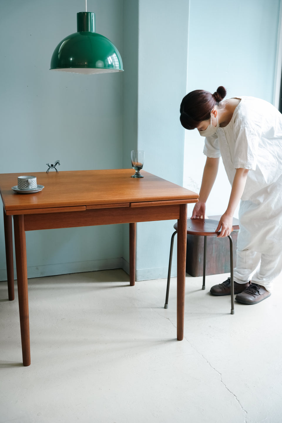 Extension Square Dining Table Teak Danish Vintage/デンマークヴィンテージ エクステンション ダイニングテーブル