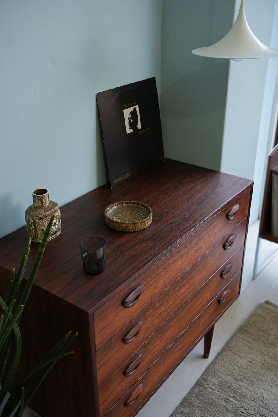 Feldballes Møbelfabrik 4Drawer Chest Kai Kristiansen Rosewood/カイ・クリスチャンセン 4段チェスト ローズウッド デンマークヴィンテージ 北欧家具