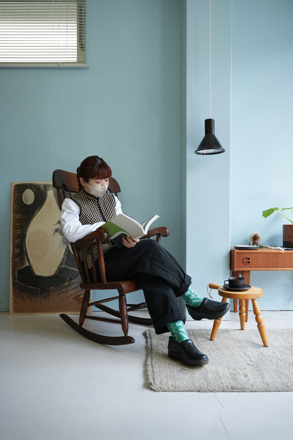HIDA Rocking Chair Japanese Modern/飛騨産業 ロッキングチェア 穂高 キツツキマーク