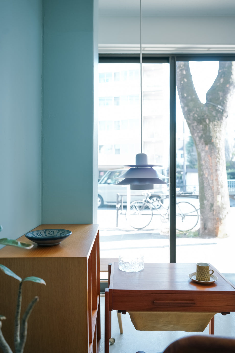 Horn Pendant Light Type753 Purple/デンマークヴィンテージ ホーン ペンダントライト 照明