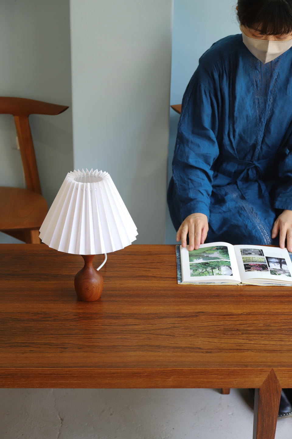 Small Table Lamp Teakwood Danish Vintage/デンマークヴィンテージ テーブルランプ チーク材 間接照明 北欧インテリア