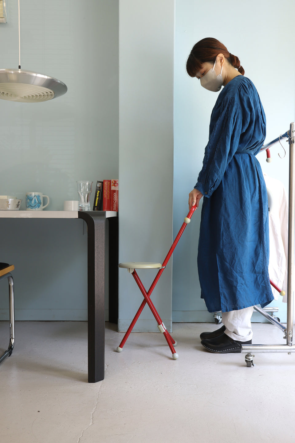 Vintage Folding Stick Chair Ivan Loss Design/ヴィンテージ ステッキチェア 折りたたみ椅子 ポストモダン