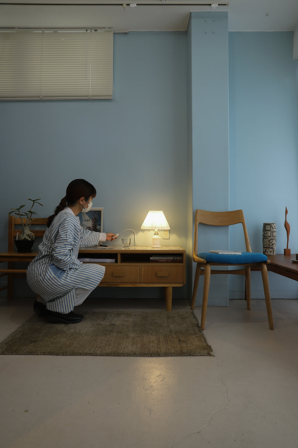 Danish Vintage Holmegaard Table Lamp Apoteker Small/ホルムガード テーブルランプ シセ・ヴェアナー スモールサイズ 間接照明 デンマークヴィンテージ