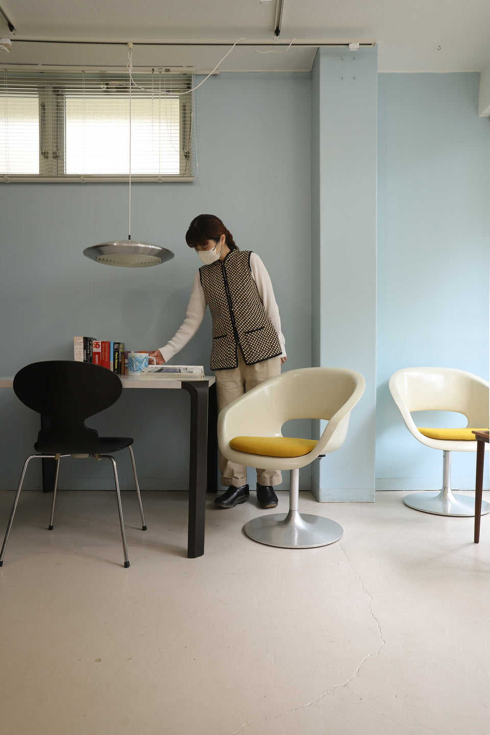 Japanese Vintage KOTOBUKI FRP Swivel Shell Chair/ジャパニーズヴィンテージ コトブキ シェルチェア 回転椅子 ミッドセンチュリー