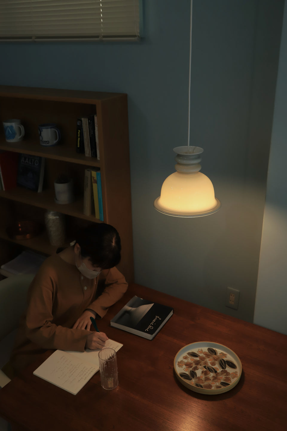 Holmegaard Pendant Light Kro Gray Danish Vintage/デンマークヴィンテージ ホルムガード ペンダントライト シセ・ヴェアナー 照明 北欧インテリア