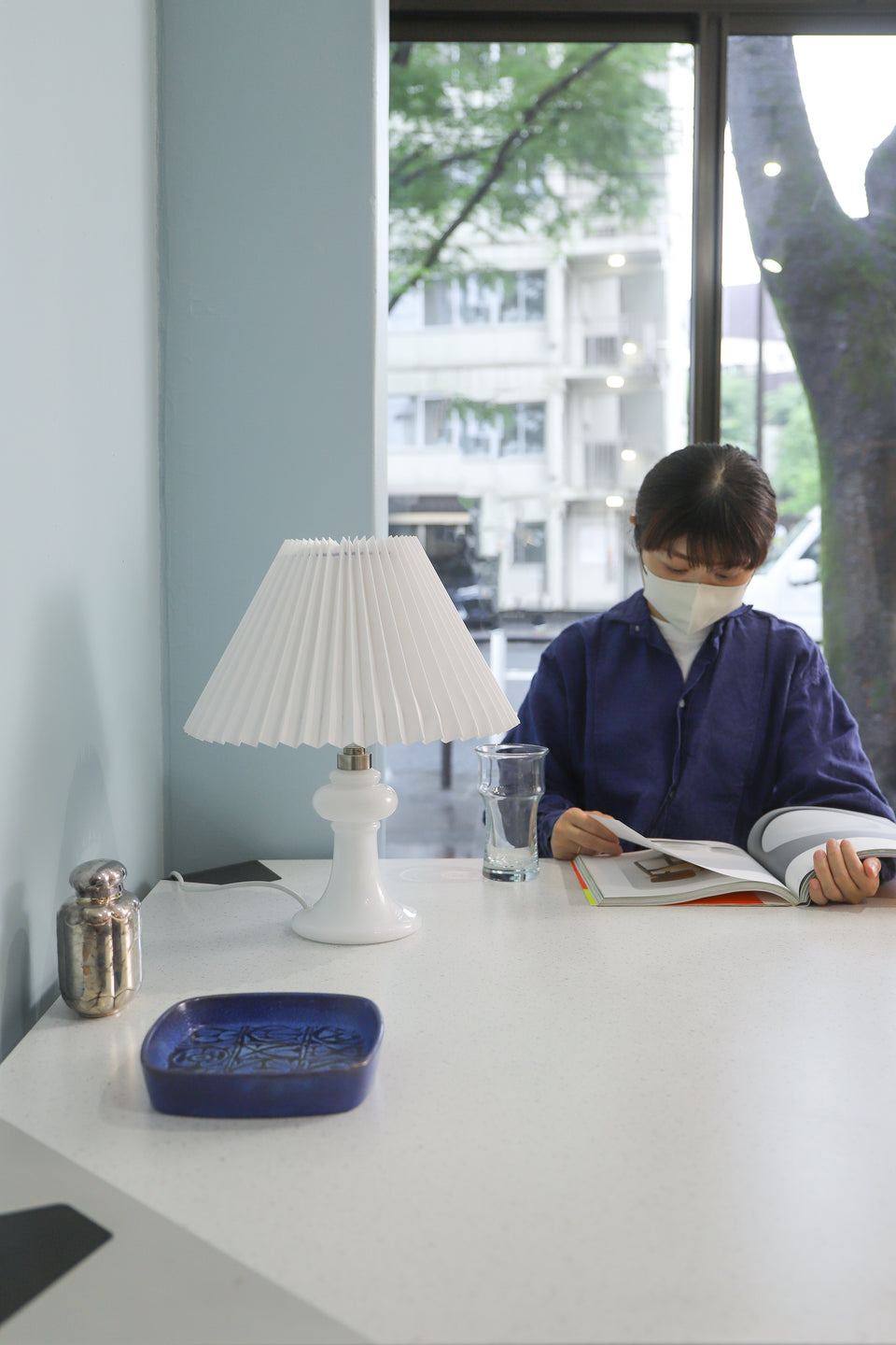 Danish Vintage Holmegaard Table Lamp Madeleine/ホルムガード テーブルランプ マドレーヌ マイケル・バング 間接照明 北欧インテリア