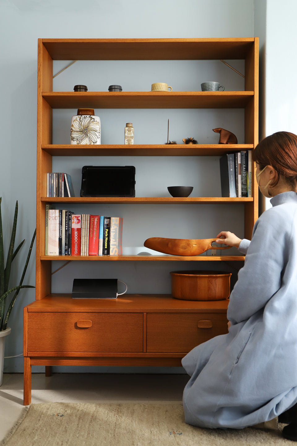 Swedish Vintage ULFERTS Teakwood Bookcase/スウェーデンヴィンテージ ウルファーツ ブックケース シェルフ 北欧家具