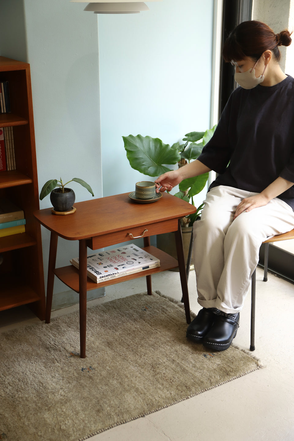 Danish Vintage Side Table with Drawer/デンマークヴィンテージ サイドテーブル 引き出し 北欧家具