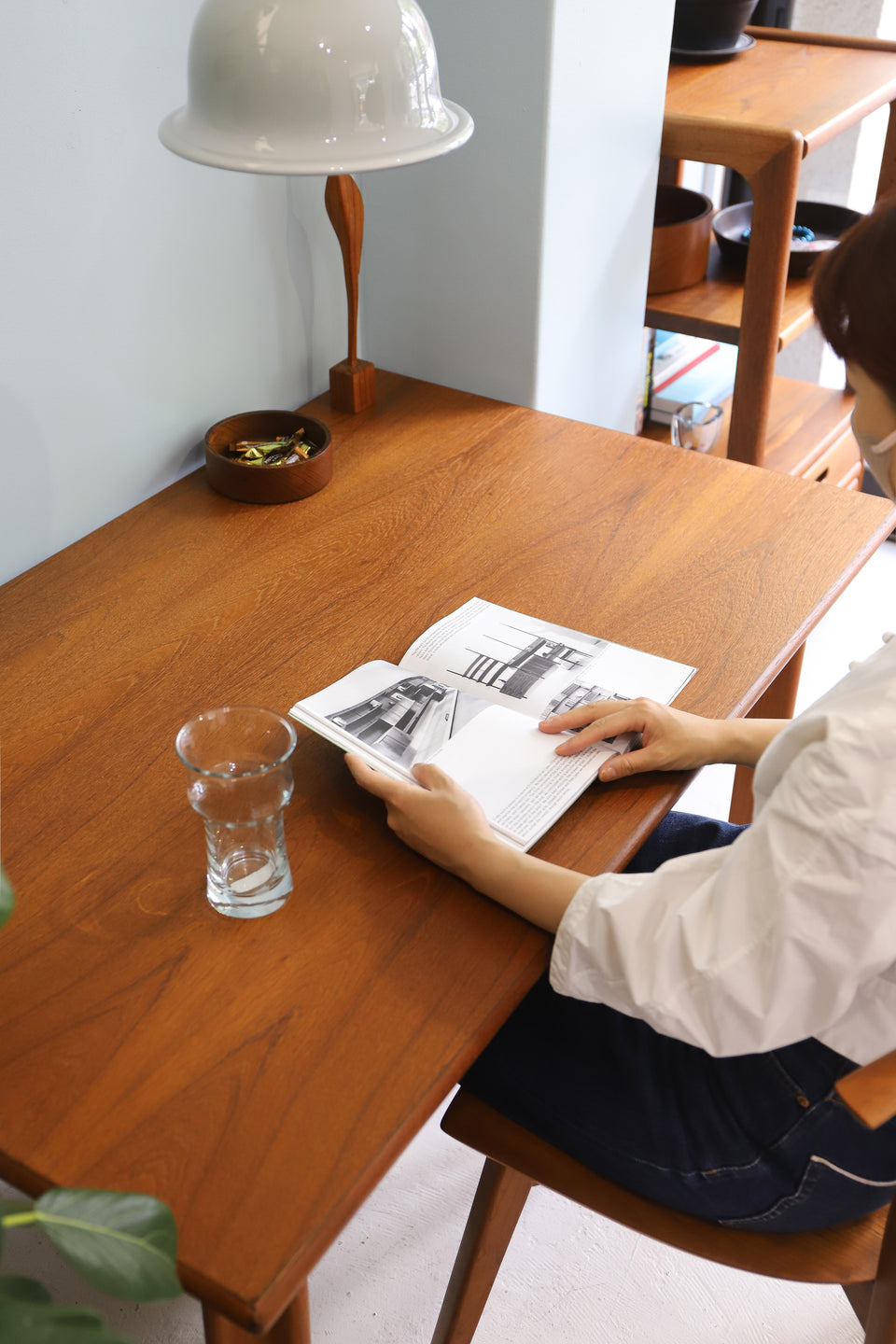Vintage Dining Table Teakwood Scandinavian Design/ヴィンテージ ダイニングテーブル コンパクト チーク材 北欧デザイン