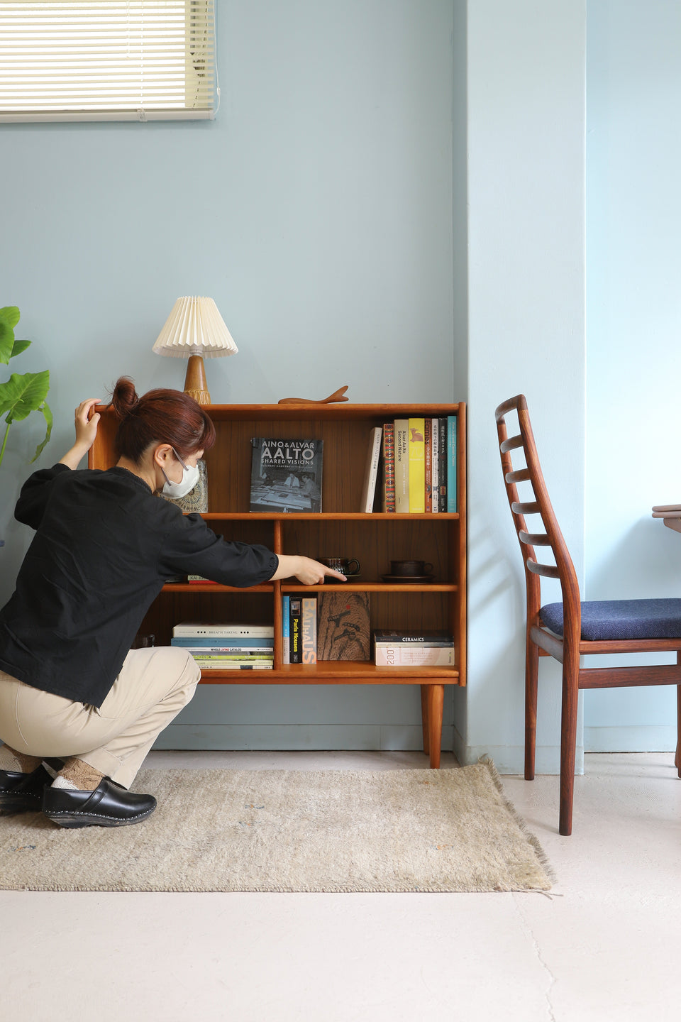 Teakwood Bookcase Shelf Danish Vintage/デンマークヴィンテージ ブックケース シェルフ 本棚 チーク材 収納 北欧家具