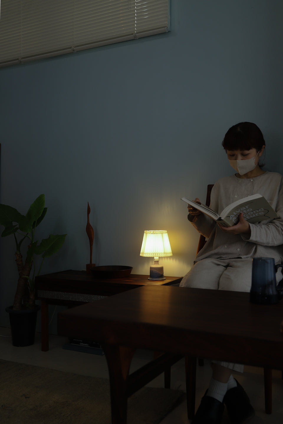 Danish Vintage Jette Hellerøe Table Lamp/デンマークヴィンテージ テーブルランプ イェテ・ヘレロエ 間接照明 北欧インテリア