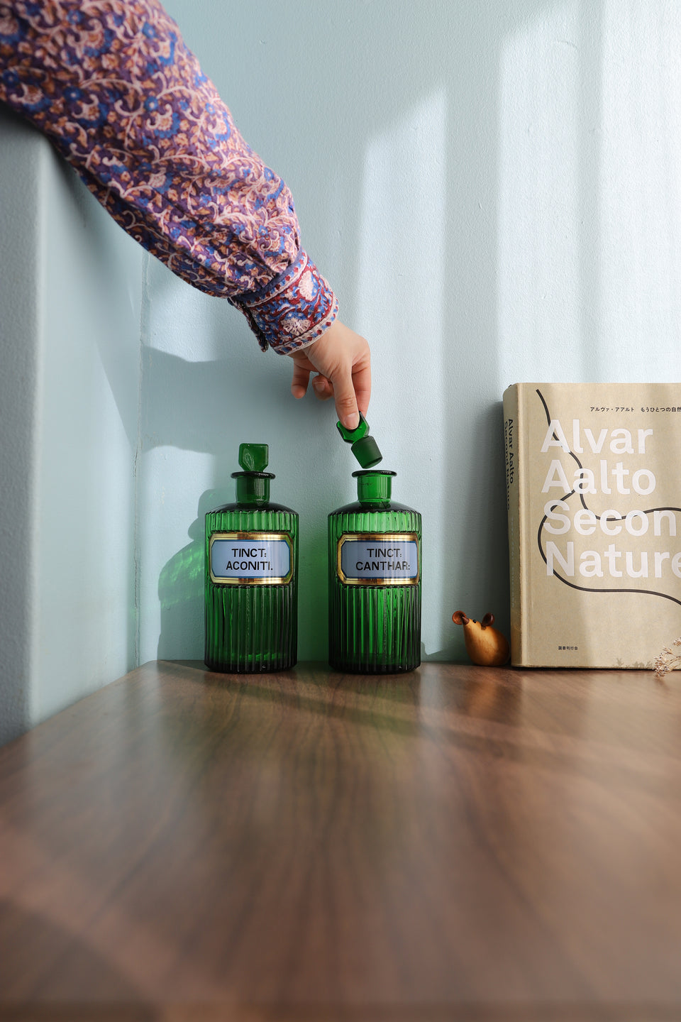 UK Antique Apothecary Jar Glass Bottle/イギリスアンティーク 薬瓶 ガラスボトル インテリア