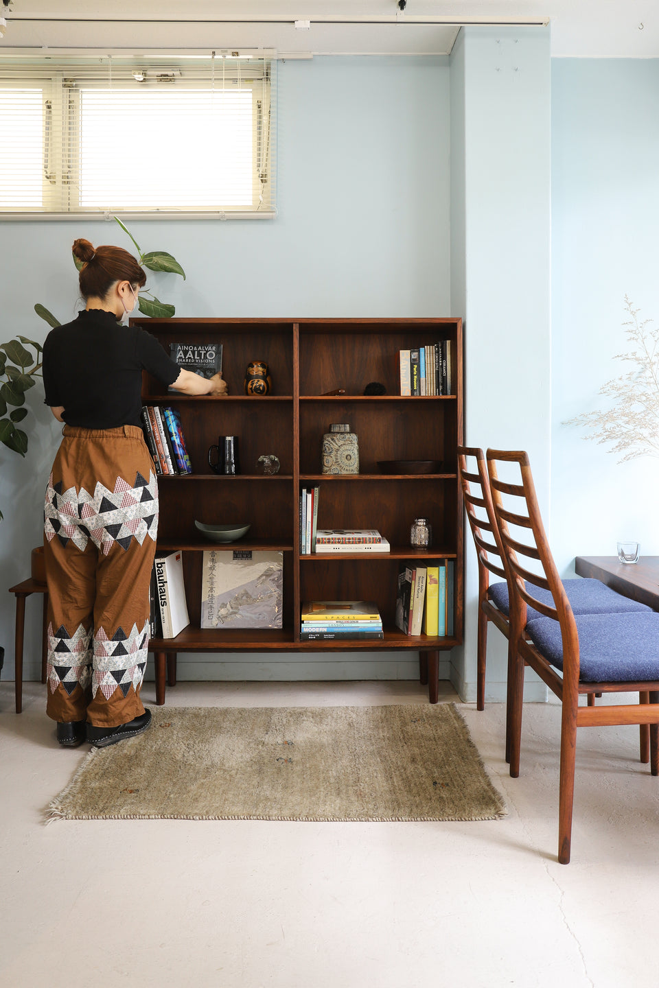Danish Vintage Rosewood Bookcase Omann Jun Møbelfabrik No.6/デンマークヴィンテージ ブックケース 本棚 ローズウッド 北欧家具