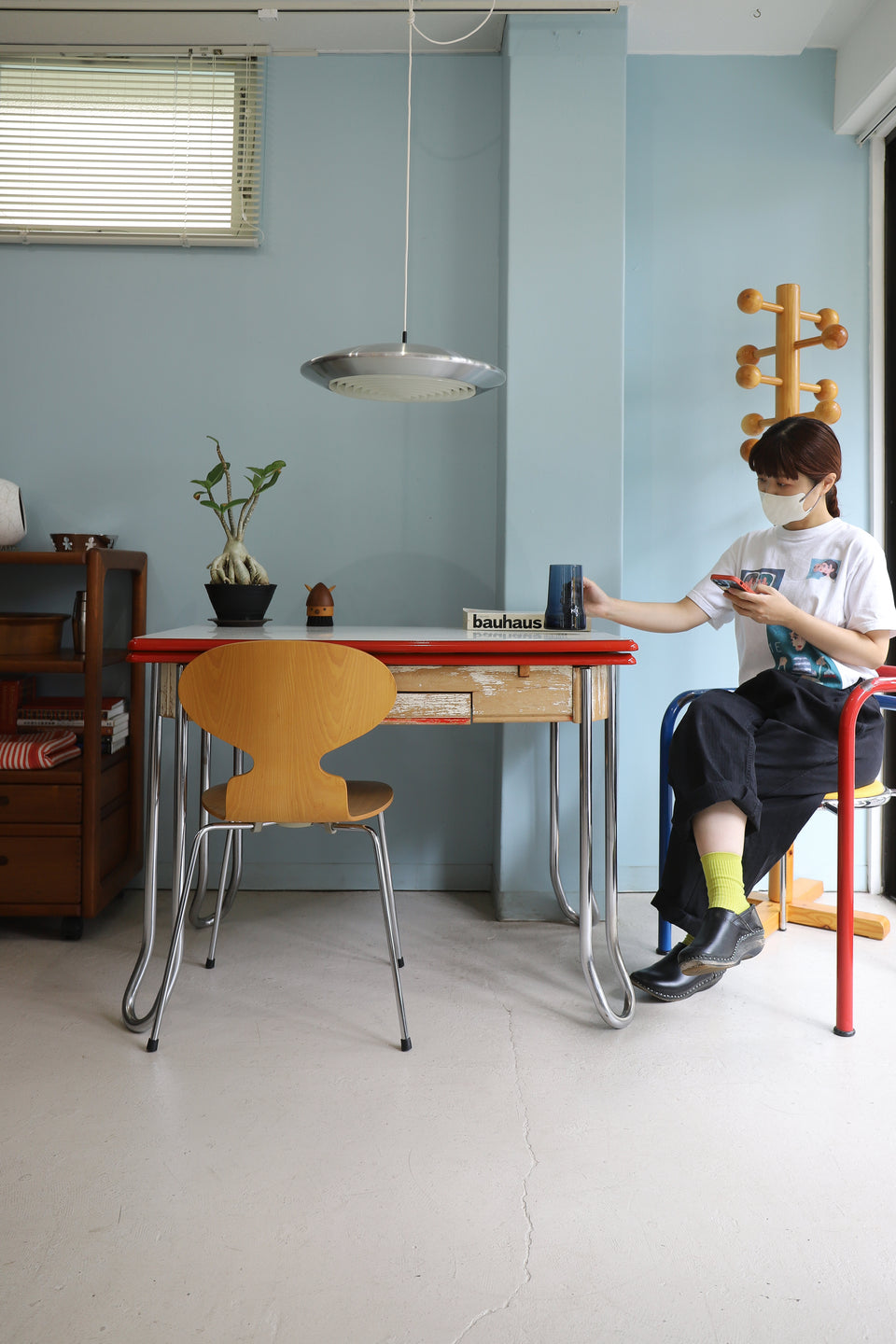 US Vintage Enamel Top Extension Kitchen Table/アメリカヴィンテージ エナメルトップ キッチンテーブル エクステンション