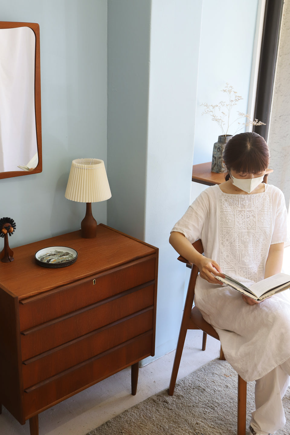 Teakwood Small Table Lamp Danish Vintage/デンマークヴィンテージ テーブルランプ 間接照明 チーク材 北欧インテリア