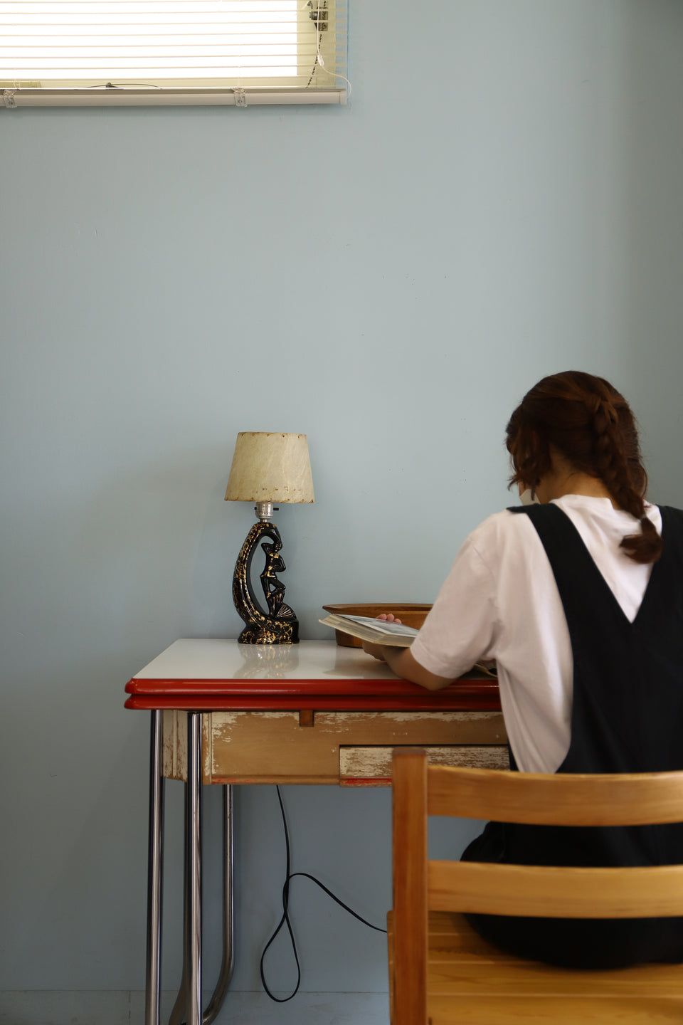 US Vintage Ceramic Dancer Lamp Pair/アメリカヴィンテージ ダンサーランプ ペア 照明 ミッドセンチュリー